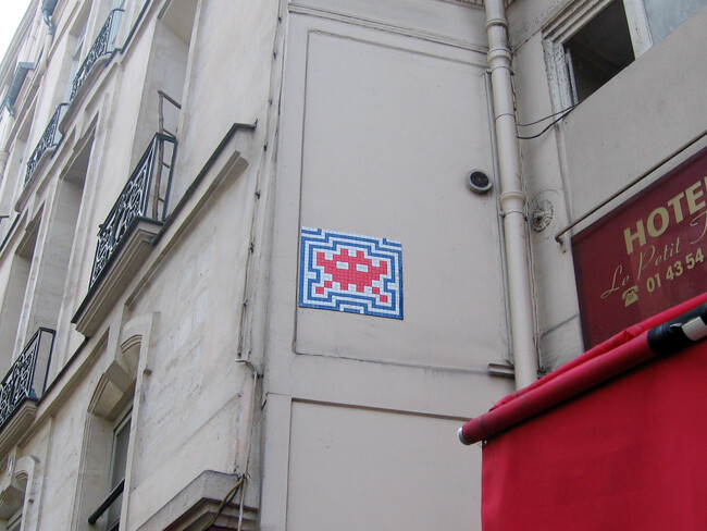 Space invaders quartiere latino