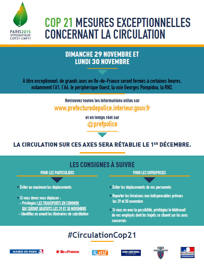 cop21 misure eccezionali