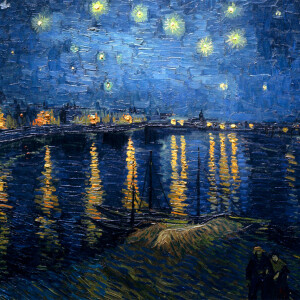 notte stellata sul rodano van gogh
