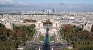 Trocadero vista dalla torre eiffel parigi