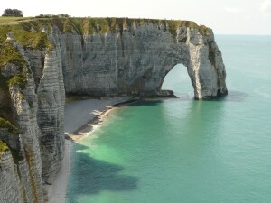 Etretat Normandia scogliera