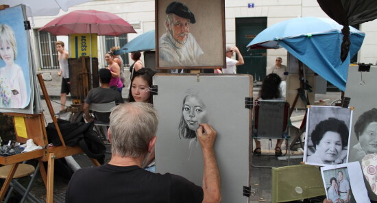 Place du Tertre, la piazza degli artisti di Montmartre