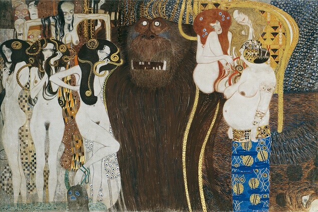 klimt fregio di beethoven