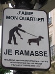 cartello cane parigi