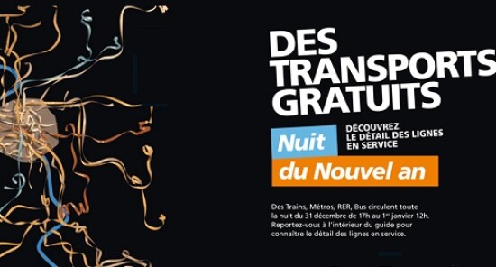 Trasporti pubblici gratuiti a Parigi la notte di Capodanno