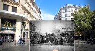 Rue du Fabourg du Temple   1871 e oggi