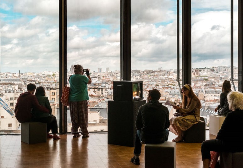 vista panoramica centro pompidou parigi